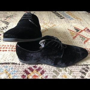 Topman Briar Derby Velvet shoes